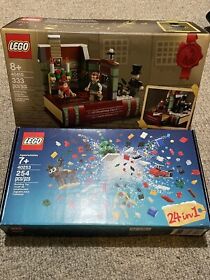 LEGO Holiday Countdown Set 40253 + Christmas Charles Dickens 40410 NEW RETIRED