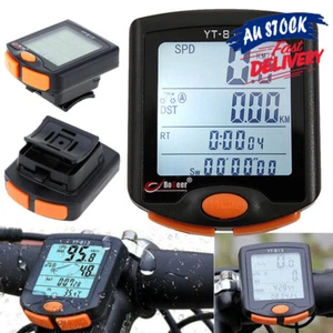 Odometer Bicycle Wired Night Waterproof Speedometer Cycling Bike Computer LCD - Picture 1 of 12