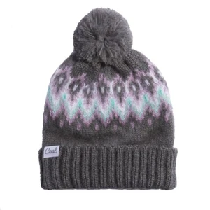 Gorro Pom Tejido de Acrílico Carbón The Alpenglow, Talla Única Se Adapta a la mayoría, Carbón Nuevo - Imagen 1 de 1