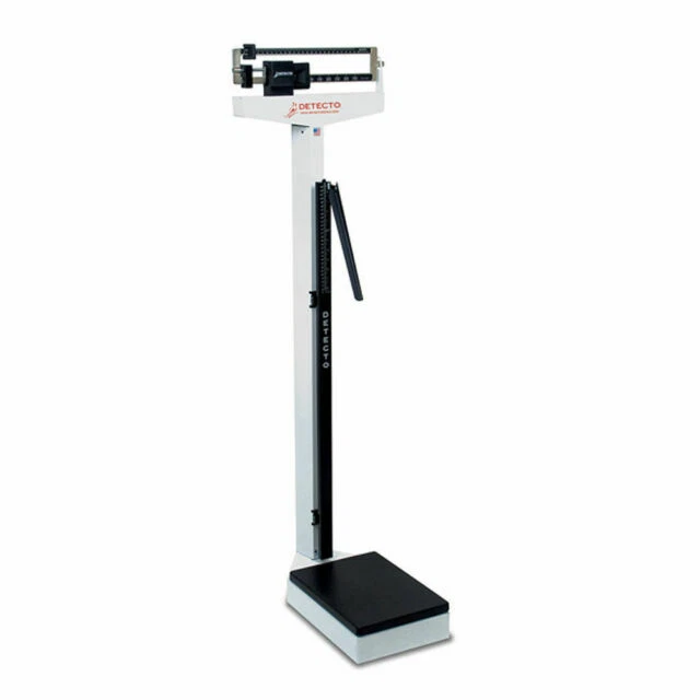 Detecto 439 Eye-Level Beam Height Rod Scale - White