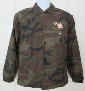 Huf Windbreaker Jacket Camo Youth Size Large NWT - Picture 1 of 6
