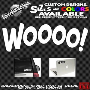 WOOOO! Custom Vinyl Sticker decal Ric Flair WWE WWF NWA WCW Car Truck Window JDM - Picture 1 of 1