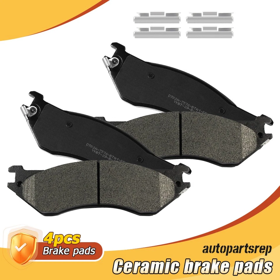 Rear Disc Ceramic Brake Pads Kit for Dodge Ram 1500 Ram 2500 Ram 3500 Ram 4000 - Image 1 of 4