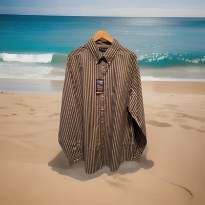 ROUNDTREE & YORKE Hombre Alto Colección Heritage Bolsillo Algodón Rayas Hombres 2XT NUEVO CON ETIQUETAS Foto 1 de 4