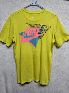 Nike T-Shirt Nike Tee Logo Herren Dri Fit Gelb Small - Bild 1 von 4