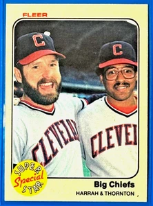 1983 Fleer  #635 Toby Harrah Andre Thornton - Cleveland /Indians Baseball Card - Picture 1 of 2