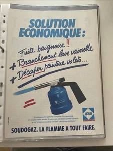Publicité Presse Advertising Vintage 1982 Camping Gaz Soudogaz - Picture 1 of 1
