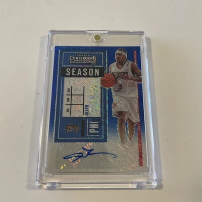 Camiseta deportiva Panini Contenders 2020 Allen Iverson Auto # 03/20 Foto 1 de 3