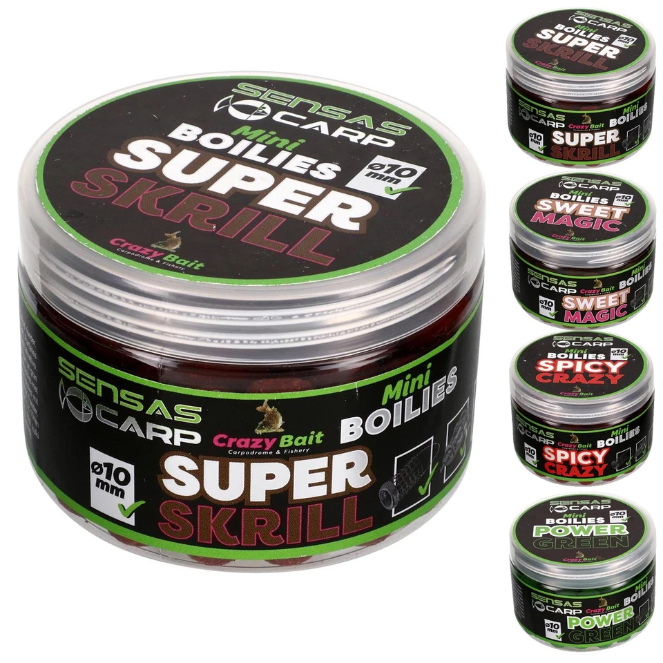 Sensas Mini Boilies 10mm - 80g Method Feeder Hakenköder Karpfen Brassen Köder  - Bild 1 von 1