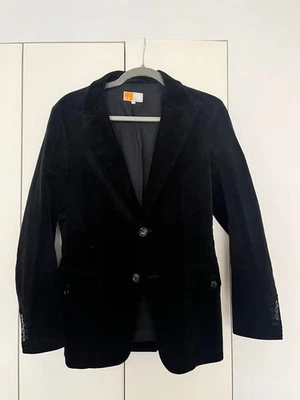 EZ BY ZEGNA Corduroy Tailored Jacket Black S - Image 1 of 4