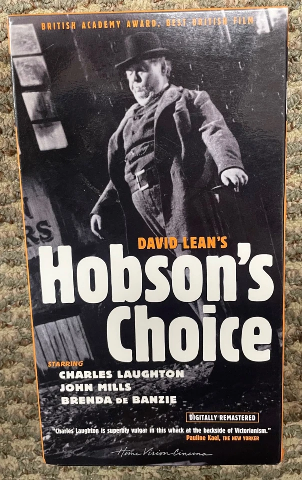 Hobson's Choice VHS - 1954 film directed by David Lean with Charles Laughton - Image 1 of 1