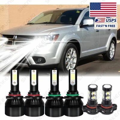 Комплекты светодиодных противотуманных фар для Dodge Journey 2010 2011-2018 годов выпуска лампы 6500K белые - Изображение 1 из 4