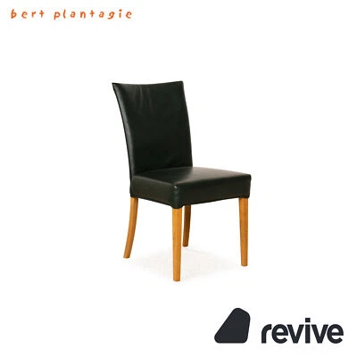 Bert Plantagie Leder Stuhl Grün Braun - Bild 1 von 4