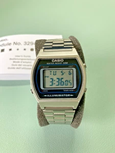 Casio B640WD-1AVEF Classic Digital Watch -Silver. In original box, with all tags - Picture 1 of 8