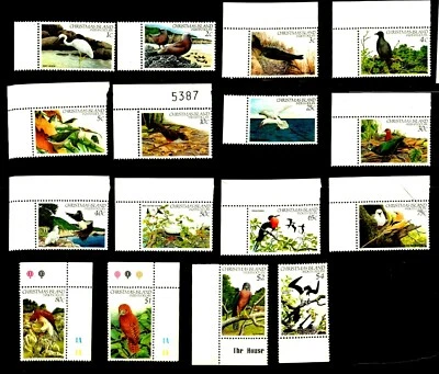 ISLA DE NAVIDAD - 1982-1983: Serie Bird #17-132 en estado bastante bueno MNH Foto 1 de 4