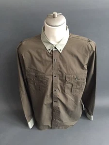 NUEVO SIN ETIQUETAS CAMISA INFORMAL VERDE CALVIN KLEIN SLIM FIT Para Hombre XL 100% Algodón Mangas Largas VERDE - Imagen 1 de 12