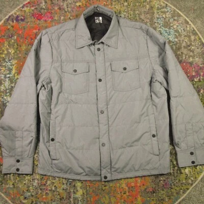32 Degrees Down Puffer Jacket Mens L Gray Full Zip Ultralight CollarFlap Pockets - Image 1 of 4