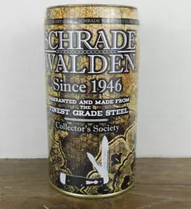 1946-2011 Schrade Walden Collectors Society Gunstock Trapper in Can Bank Sealed - Picture 1 of 12