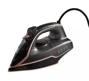 Ferro da stiro a vapore 2800w oro nero e rosa elettrodomestico - Foto 1 di 3