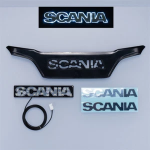 Etichetta auto LED scala 1/14 retroilluminazione logo etichetta per modellino auto Tamiya Scania 770S - Foto 1 di 8