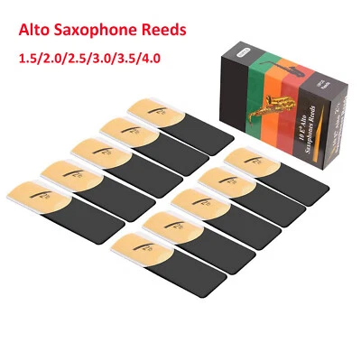MARKENLOS Schilf Alto Saxophon Reed Größe #1,5-4.0, box von 10-größe optional ~