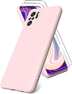 Coque Silicone TPU Rose + 2 Verres Trempes Pour Xiaomi Redmi Note 10 4G / Note - Imagen 1 de 2