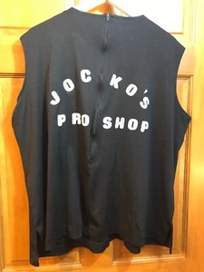 Camisa de Bowling Vintage Años 80 Talla Grande Negra Poliéster Cremallera Trasera Jocko’s Pro Shop - Imagen 1 de 8
