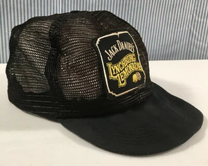 Jack Daniels Hat Lynchburg Lemonade Patch Full Mesh Snapback Cap USA OLD Rough - Picture 1 of 11
