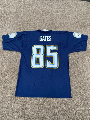 Los Angeles Chargers Antonio Gates Jersey Mens M Blue Short Sleeve Team Apparel Cover