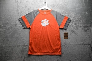 NCAA Clemson Tigers Boys' Gray Poly T-Shirt, Size XL - New - Picture 1 of 11
