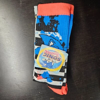 Calcetines deportivos Sonic the Hedgehog para niños 3 pares de zapatos talla 5-8 (edades 7-12) Foto 1 de 4