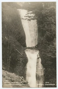 Bridal Veil Falls Columbia River Highway Oregon RPPC - Imagen 1 de 2