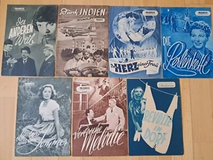 Progress Filmillustrierte - Konvolut 7 Faltblätter Filmprogramme von 1952 Z1-2 - Bild 1 von 3