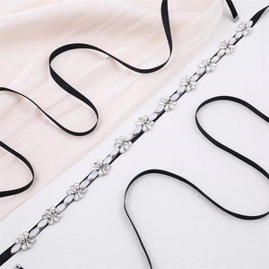 New Design Opal Rhinestone Bridal Belt Wedding Dress Belts Formal Bridal Sashes - Picture 1 of 27