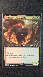 Wildsear, Scouring Maw Ext Art 0044 M PF MTG Bloomburrow Series - Picture 1 of 2