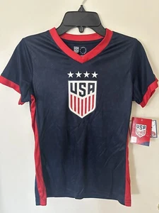 Camiseta de fútbol de Estados Unidos USWNT campeón 4 estrellas juvenil S Jersey - Alex Morgan 13 azul marino - Imagen 1 de 3