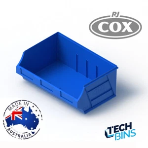 Tech Bin 40 contenedores de plástico de 12 litros para apilar o colgar paneles de pared con persianas - Imagen 1 de 2