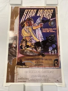 1992 STAR WARS KILIAN STYLE D ANNIVERSARY 27x41 MOVIE POSTER NUMBERED UNUSED - Picture 1 of 5