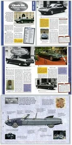Citroen SM - 1970-1980 - A Century Of Cars - Hachette 2 Pages - Picture 1 of 1