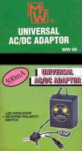 Adaptador Universal AC/DC - clavijas múltiples- 500mA - Bild 1 von 2