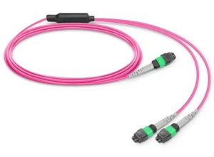 MFP7E20-N025 25m(82ft) MPO-12 APC Female to 2 MPO-4 APC Female Cable for NVIDIA - Afbeelding 1 van 1