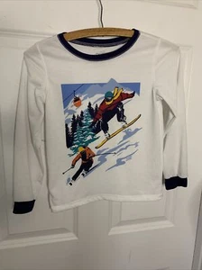Oshkosh Boys SZ 8 Long Sleeve Shirt Skiing Graphic#2413 - Picture 1 of 5