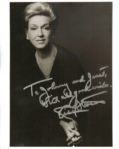 RISE STEVENS (+2013) - Opera Singer / Actress - Going My Way - Autogaph Photo Cover
