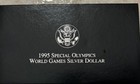 1995 Special Olympics World Games Silver Dollar US Mint Coin w/COA In Box