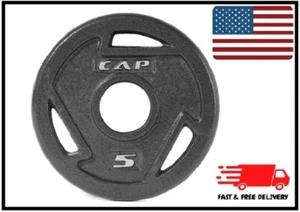 CAP Barbell, 5lb Olympic Grip Plate, Black - Picture 1 of 3