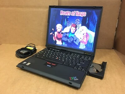 IBM ThinkPad T23 LAPTOP PENTIUM III 512MB, 20GB HDD DVD WINDOWS 98 OFFICE 2000 - Image 1 of 4