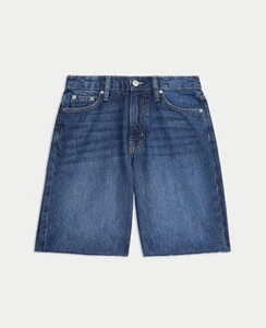 Brand New With Tags - M&S Women’s Indigo Blue Denim Bermuda Shorts - Size 16 - Picture 1 of 18