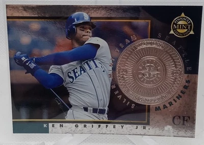 1998 Pinnacle Mint Silver Mint Team #7 Ken Griffey Jr. SP Rare Seattle Mariners - Image 1 of 2