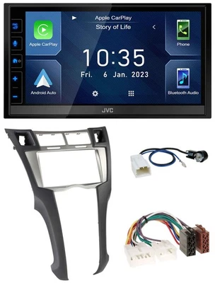 JVC DAB Bluetooth MP3 USB 2DIN Autoradio für Toyota Yaris (2007-2011) - Bild 1 von 4