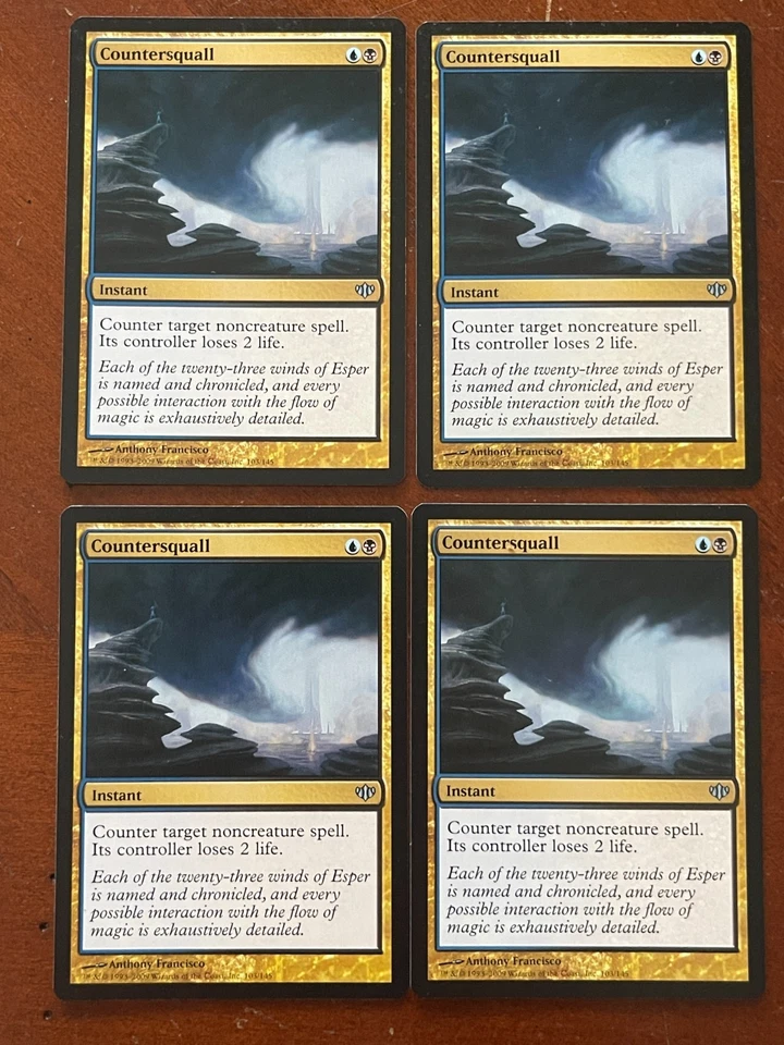 4 x MTG Magic the Gathering Conflux Countersquall NM Playset - Image 1 of 1